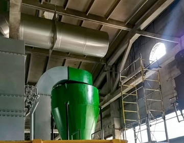 Завод ВУЛКАН закончил реализацию проекта по проектированию, производству и монтажу промышленного дымохода в Новосибирске