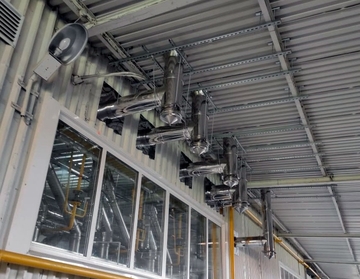 Департамент завода ВУЛКАН в Новосибирске реализовал проект системы промышленного дымоотведения для предприятия «Сибирский Гурман»